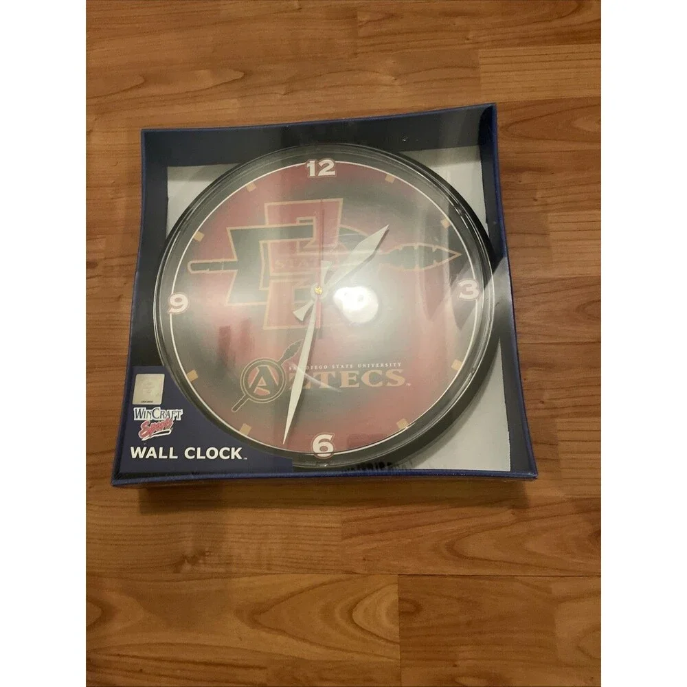 San Diego State State University Aztecs Wall Clock  Wincraft NCAA Multicolor